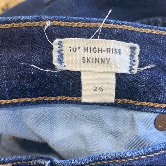 Madewell 10” High Rise Skinny Jeans Size 26 - Picture 8 of 10